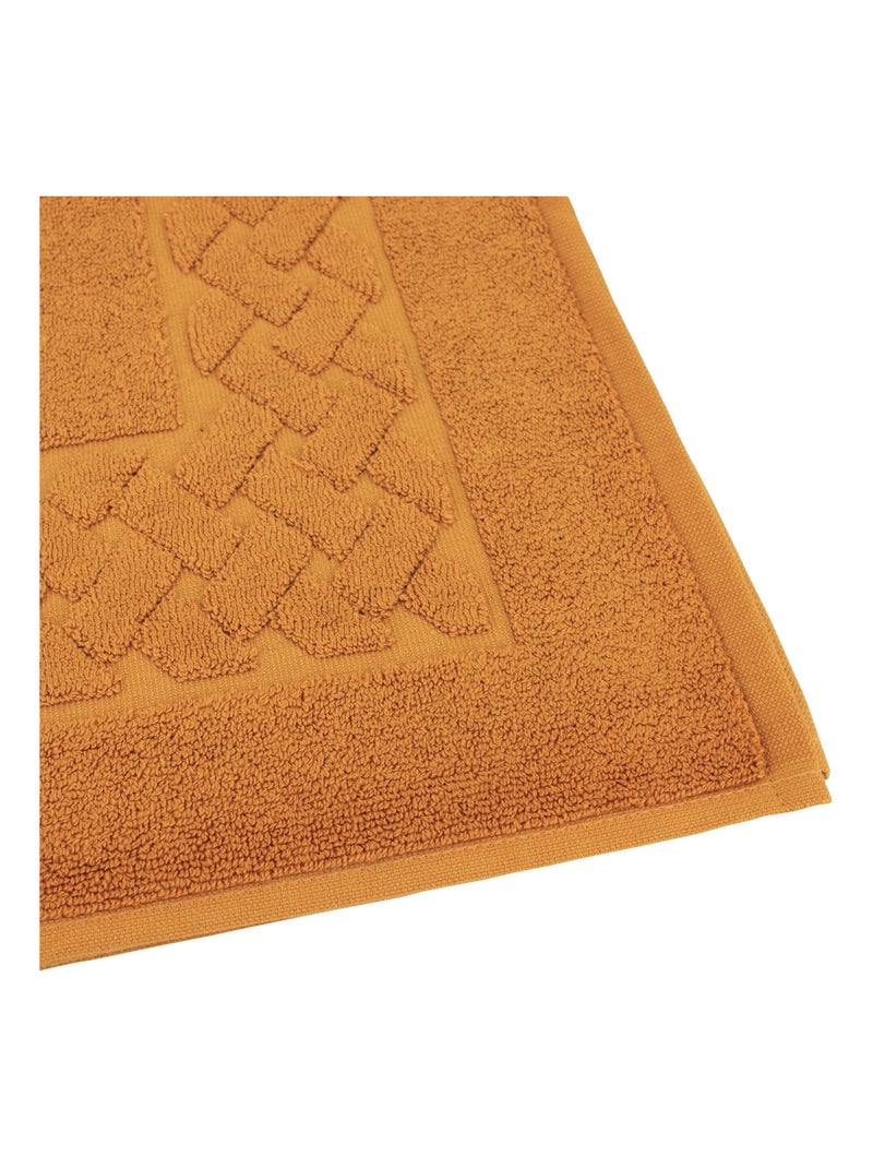 Tapis de bain ROYAL CRESENT Jaune moutarde - Kiabi