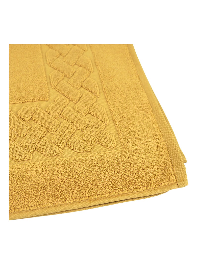 Tapis de bain ROYAL CRESENT Jaune or - Kiabi
