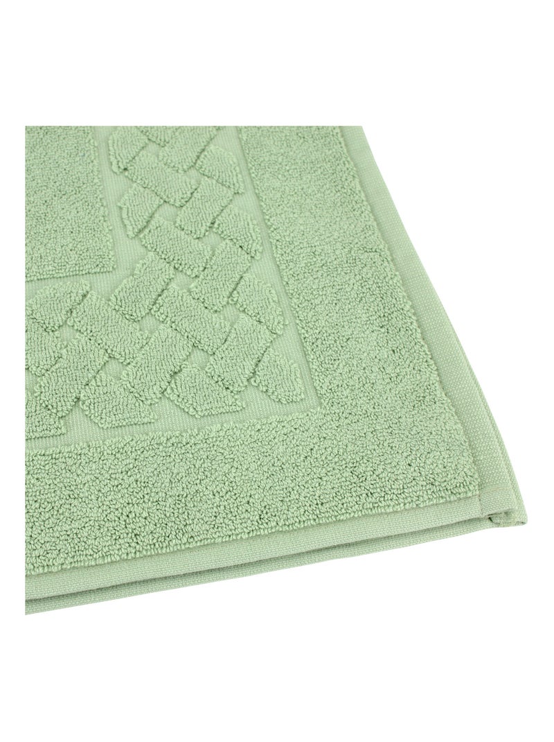Tapis de bain ROYAL CRESENT Vert d'eau - Kiabi