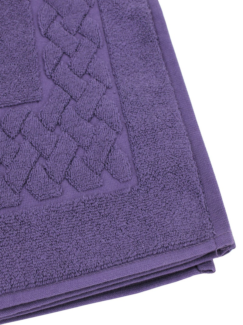 Tapis de bain ROYAL CRESENT Violet prune - Kiabi