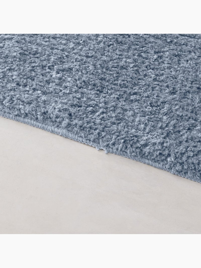 Tapis de bain tufté uni ESSENTIAL Bleu ardoise - Kiabi