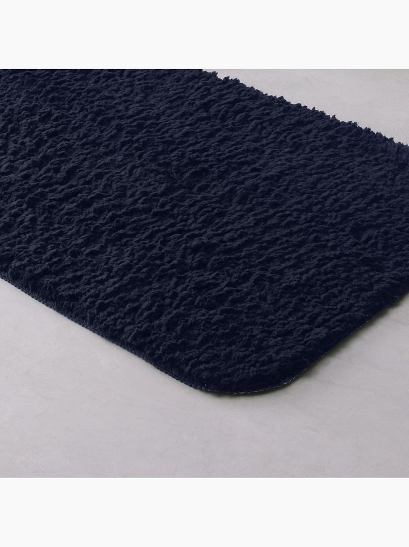 Tapis de bain tufté uni ESSENTIAL Bleu marine - Kiabi