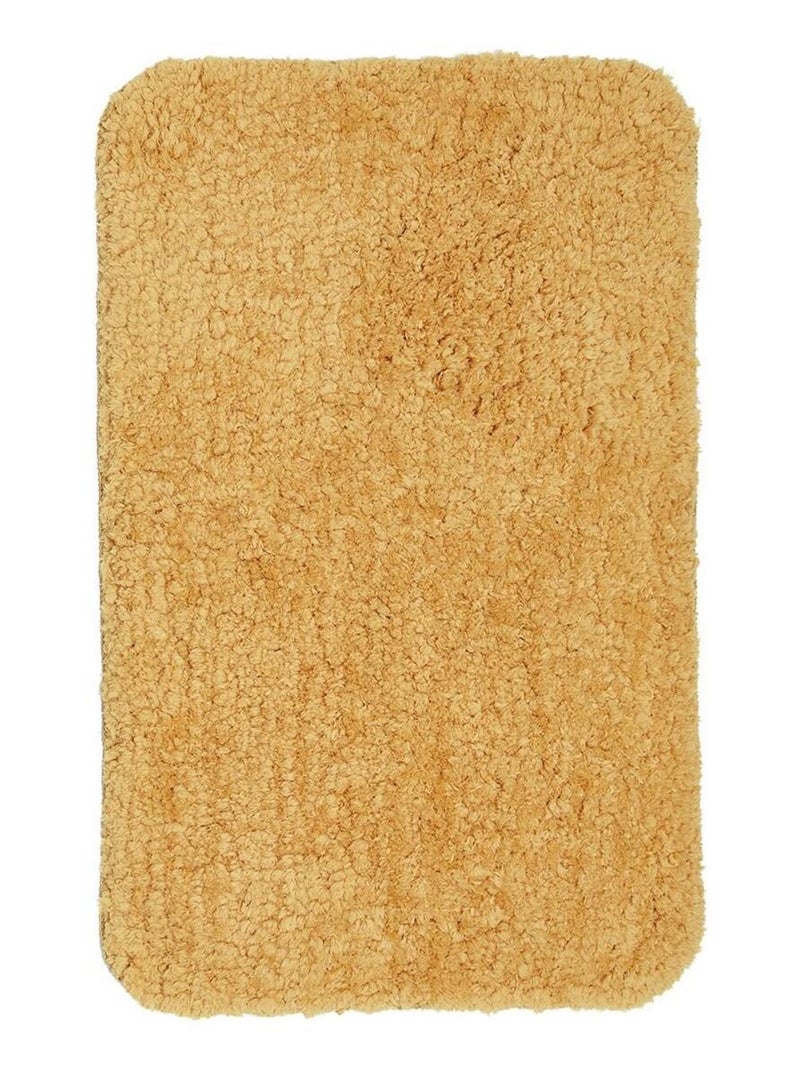 Tapis de bain tufté uni ESSENTIAL Jaune - Kiabi