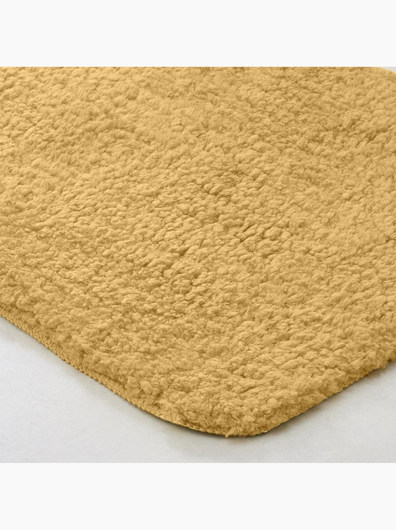 Tapis de bain tufté uni ESSENTIAL Jaune - Kiabi