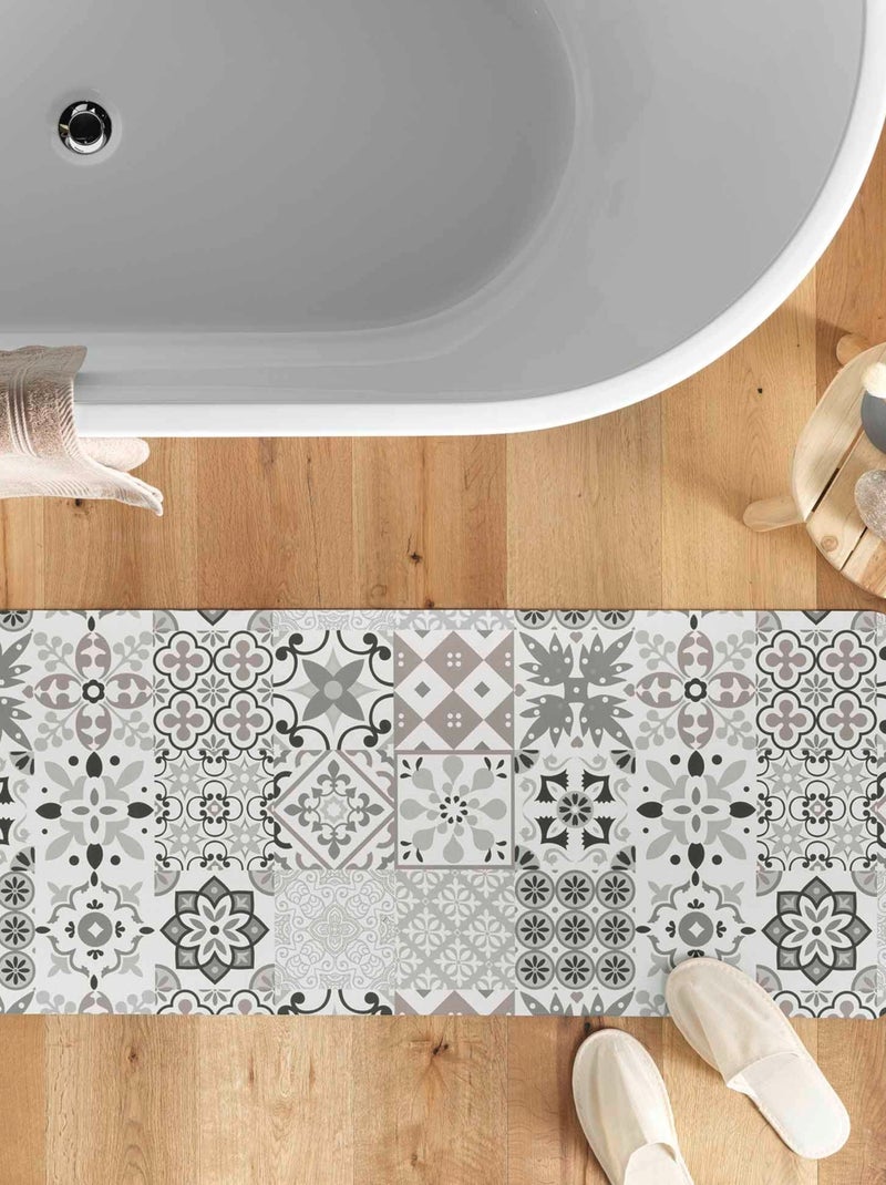 Tapis de bain ultra absorbant antidérapant pour salle de bain Blanc - Kiabi