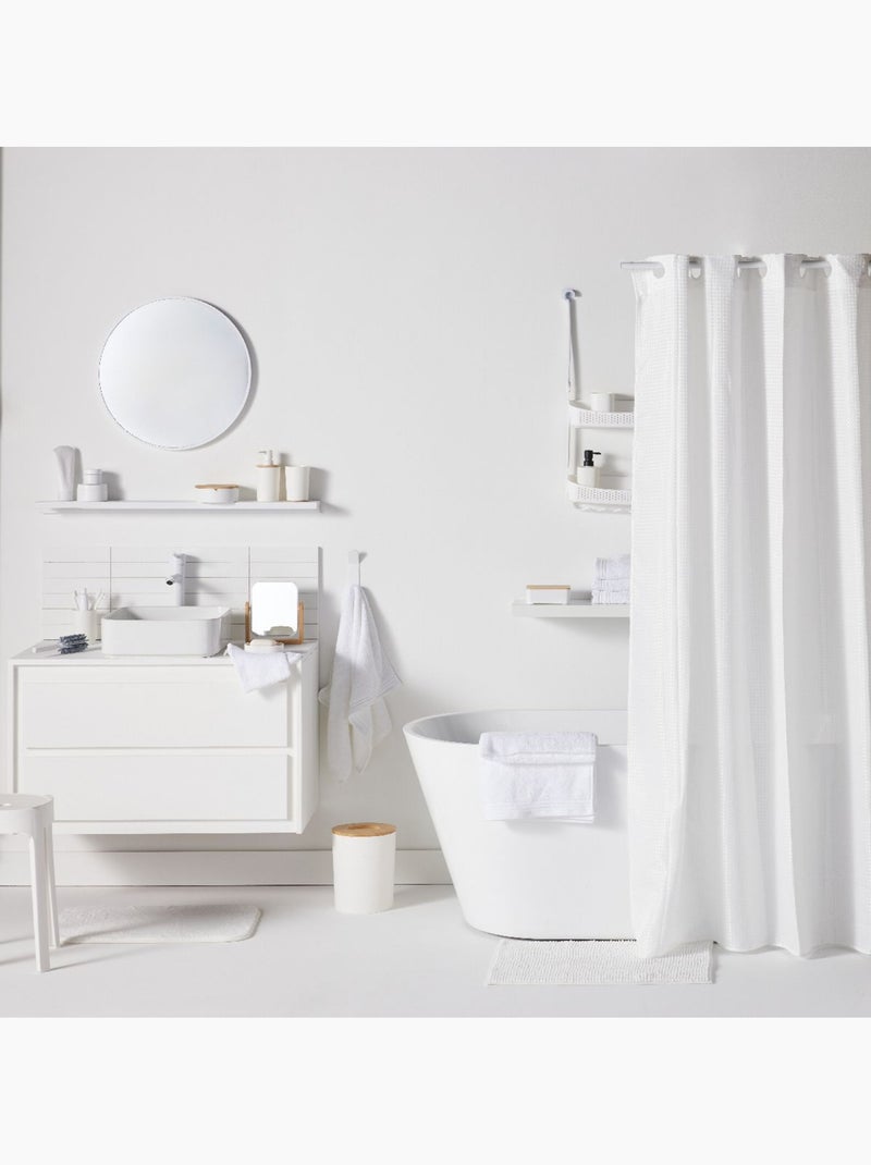 Tapis de bain ultra absorbant diatomite BATHROOM Blanc - Kiabi
