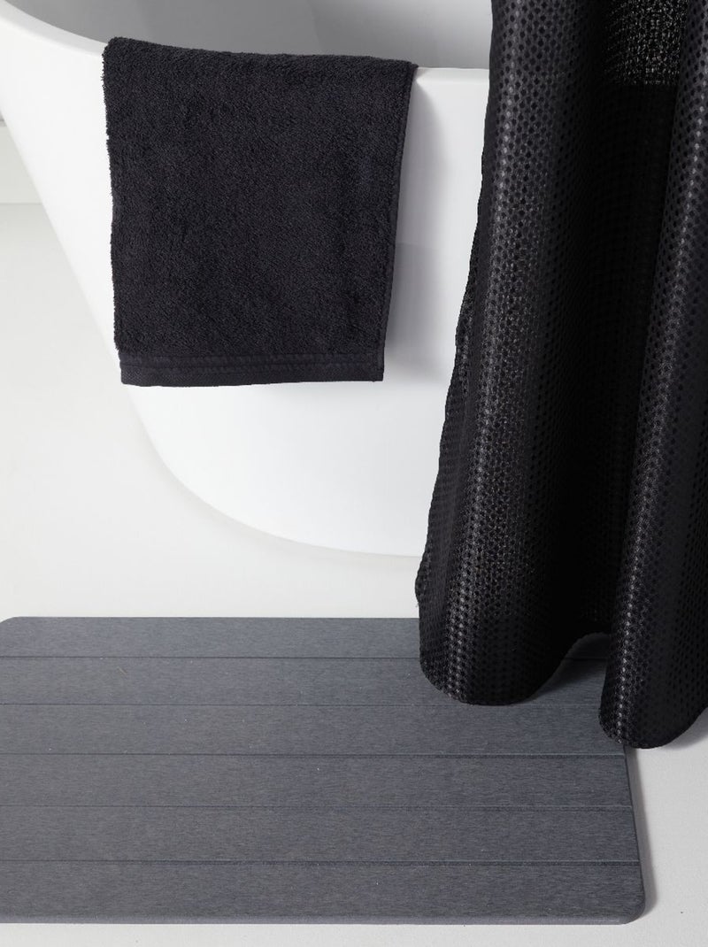Tapis de bain ultra absorbant diatomite BATHROOM gris anthracite - Kiabi