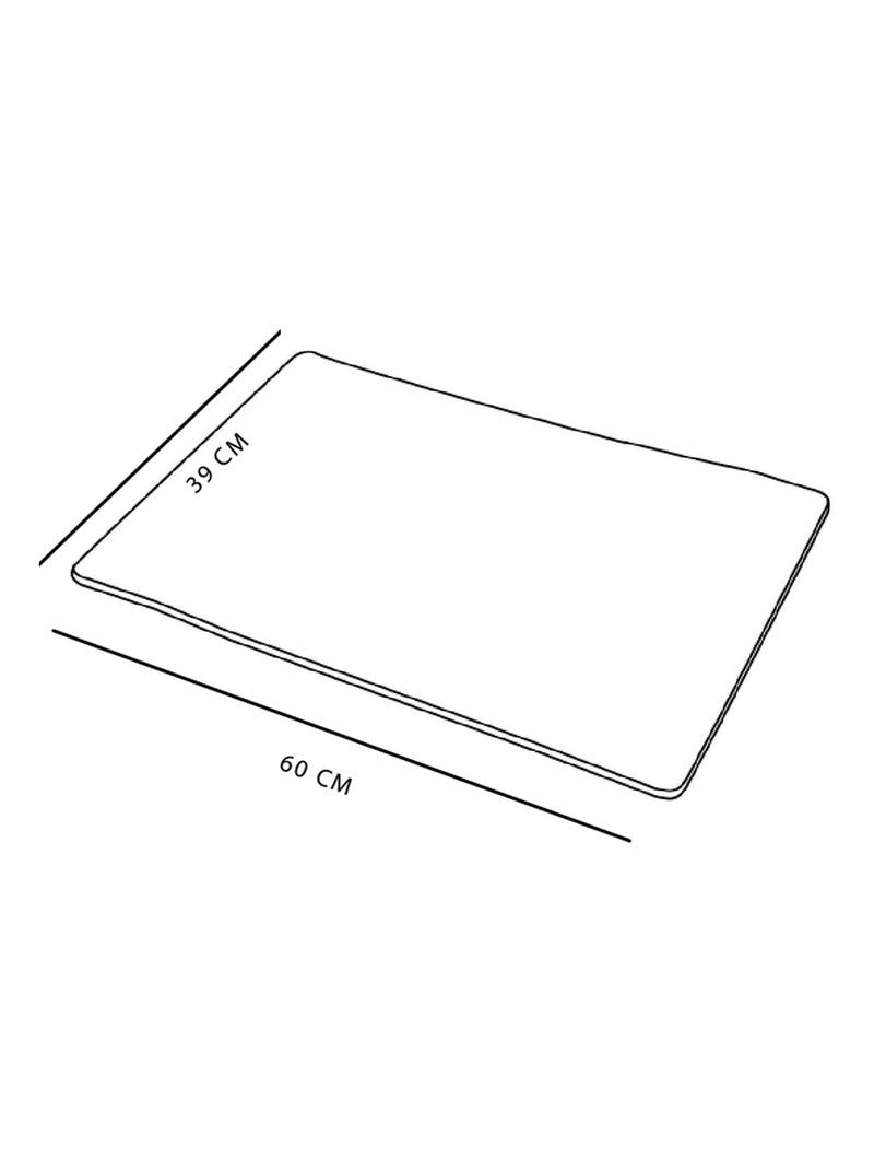 Tapis de bain ultra absorbant diatomite BATHROOM gris anthracite - Kiabi