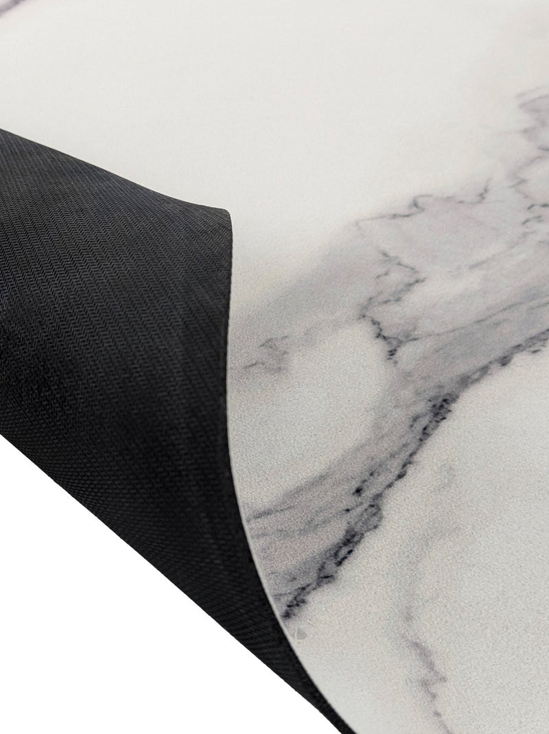 Tapis de bain ultra absorbant EPURE Ovale Blanc - Kiabi