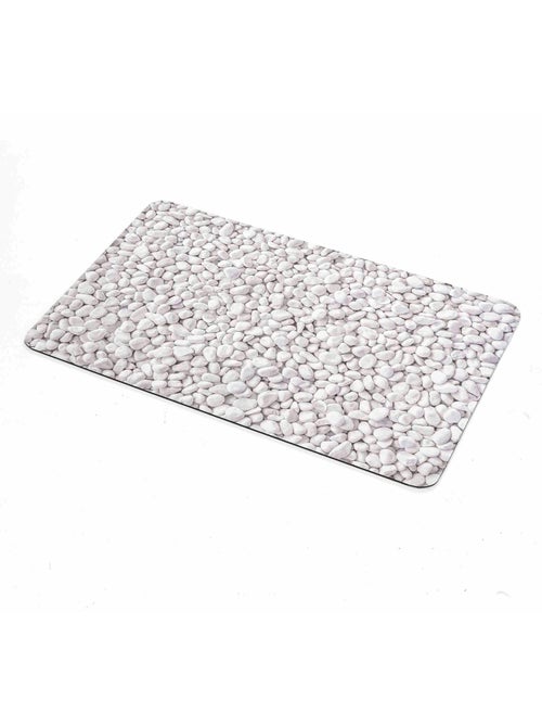 Tapis de bain ultra-absorbant imprimé galet antidérapant - Kiabi