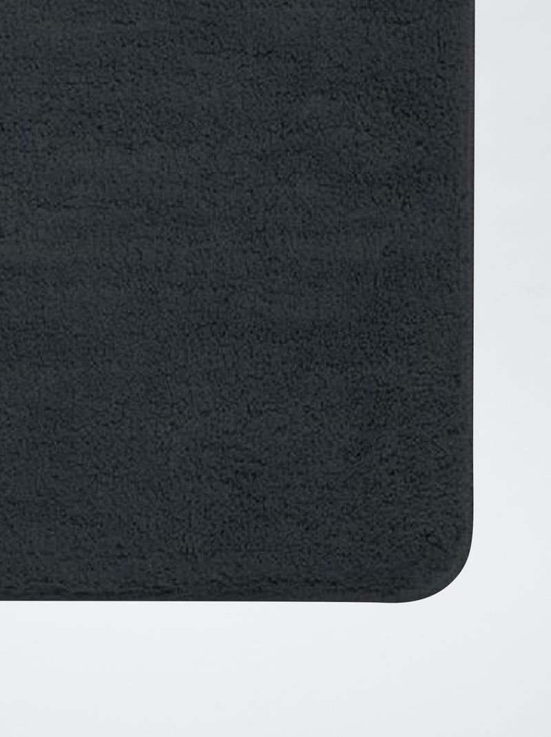 Tapis de bain ultra moelleux 40 x 60 cm noir - Kiabi