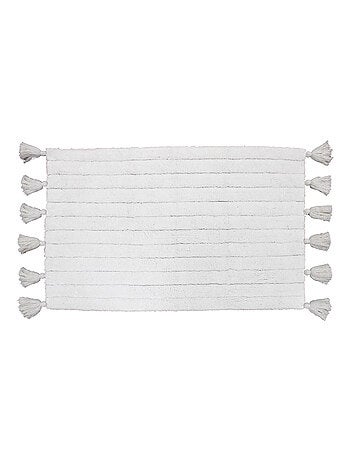 Tapis de bain uni et à pompons