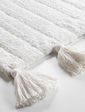 Tapis de bain uni et à pompons