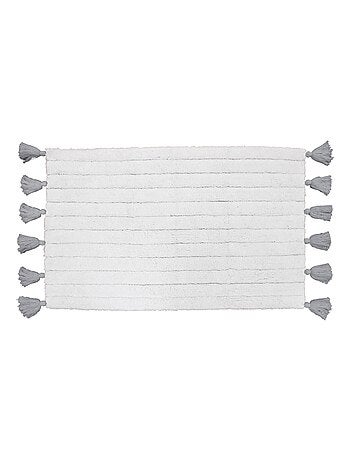 Tapis de bain uni et à pompons