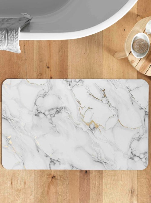 Tapis de Bain Venor Ultra-Absorbant  - Effet Marbre - Kiabi