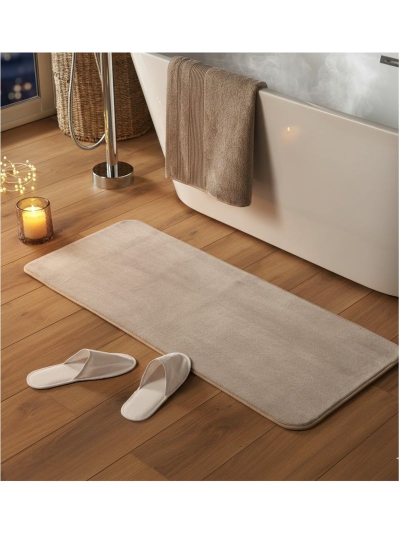 Tapis de bain Vitamine Unie Taupe - Kiabi