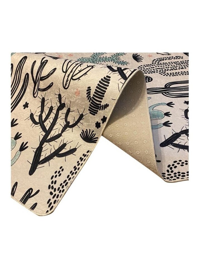 Tapis de chambre Enfant CACTUS Blanc - Kiabi