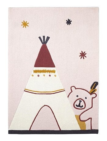 Tapis de chambre enfant Tipi en acrylique - SAUTHON