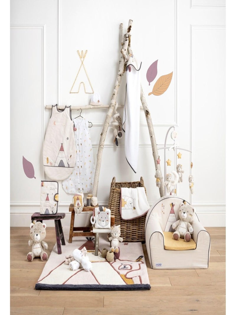 Tapis de chambre enfant Tipi en acrylique - SAUTHON Beige - Kiabi