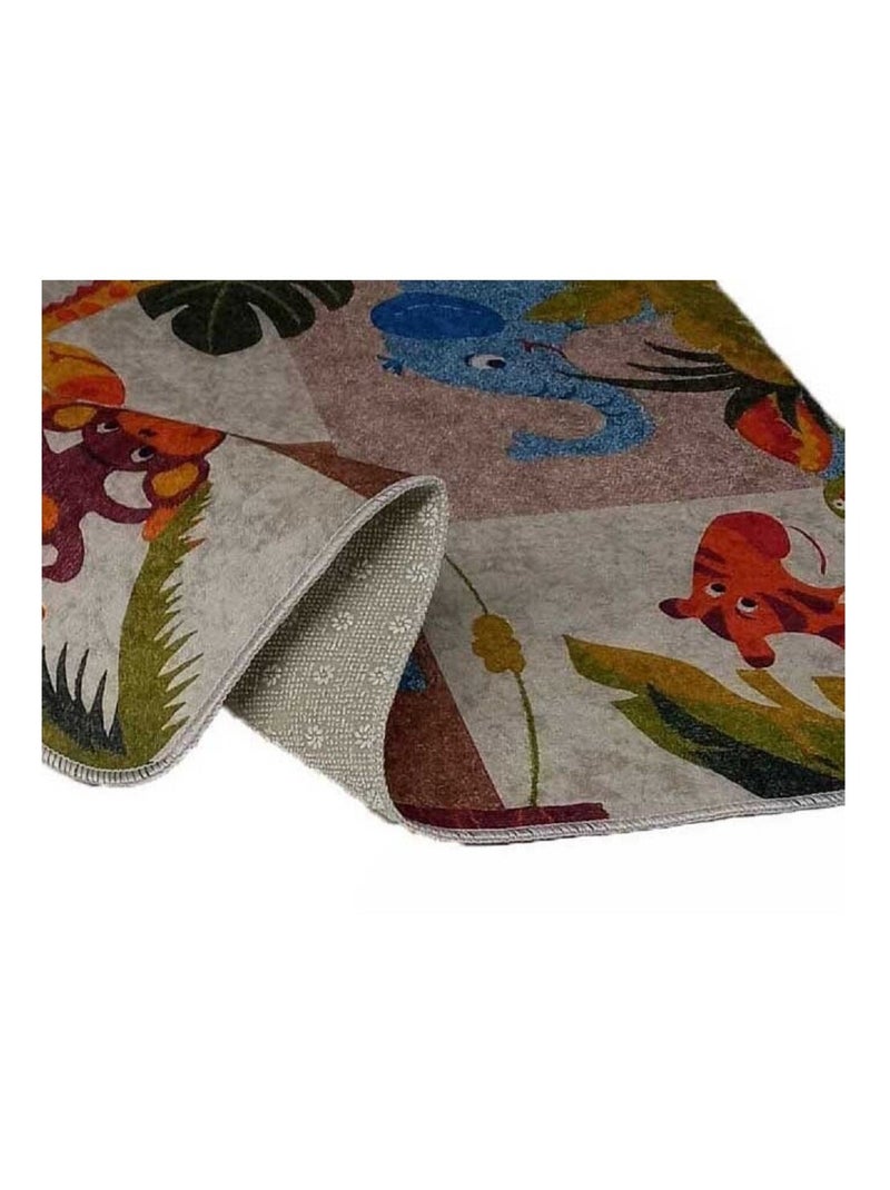Tapis de chambre JUNGLE Multicolore - Kiabi