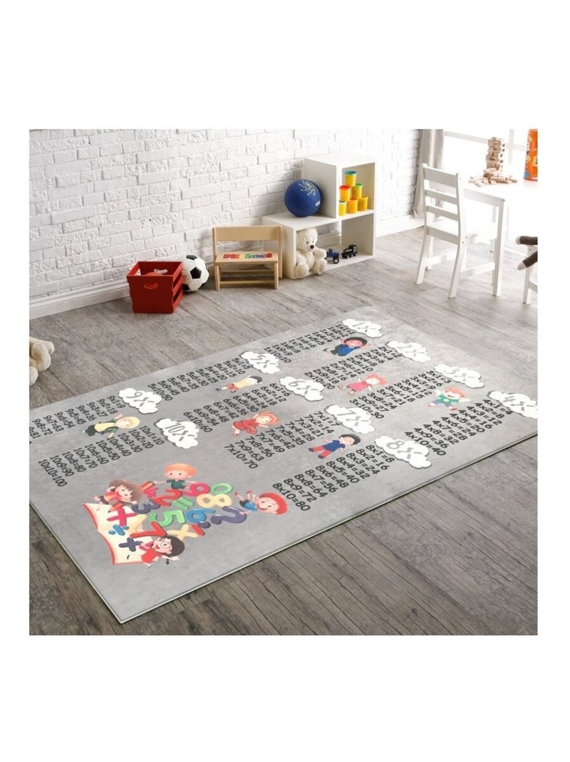 Tapis de chambre Multiplication Gris - Kiabi