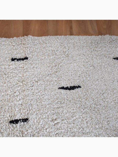 Tapis de couloir 100% coton traits - Kiabi