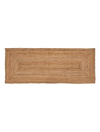 Tapis de couloir 80x200 cm jute naturel