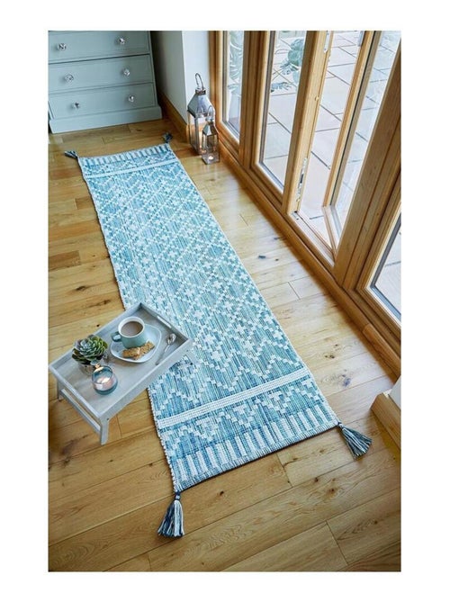 Tapis de couloir coton recyclé Leela - Kiabi