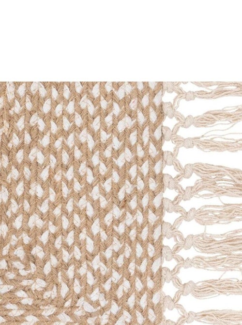 Tapis de couloir Floral Collection 80x200 cm jute coton - Kiabi