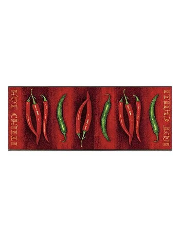 Tapis de couloir tissé motif floral HOTLI