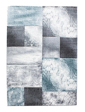 Tapis de couloir tissé motif géométrique cararelli