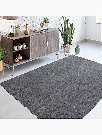 Tapis de couloir tissé motif uni SOULA