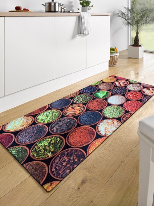 Tapis de cuisine 50x180 cm Polyester Kitch Misir - Kiabi