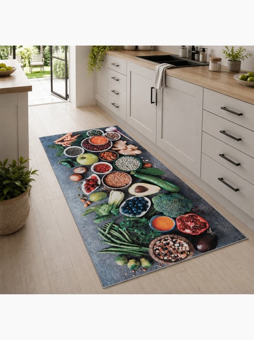 Tapis de cuisine aliments sains - 120x170 / multicolore - Kiabi Tapis de cuisine aliments sains - 120x170 / multicolore - Kiabi