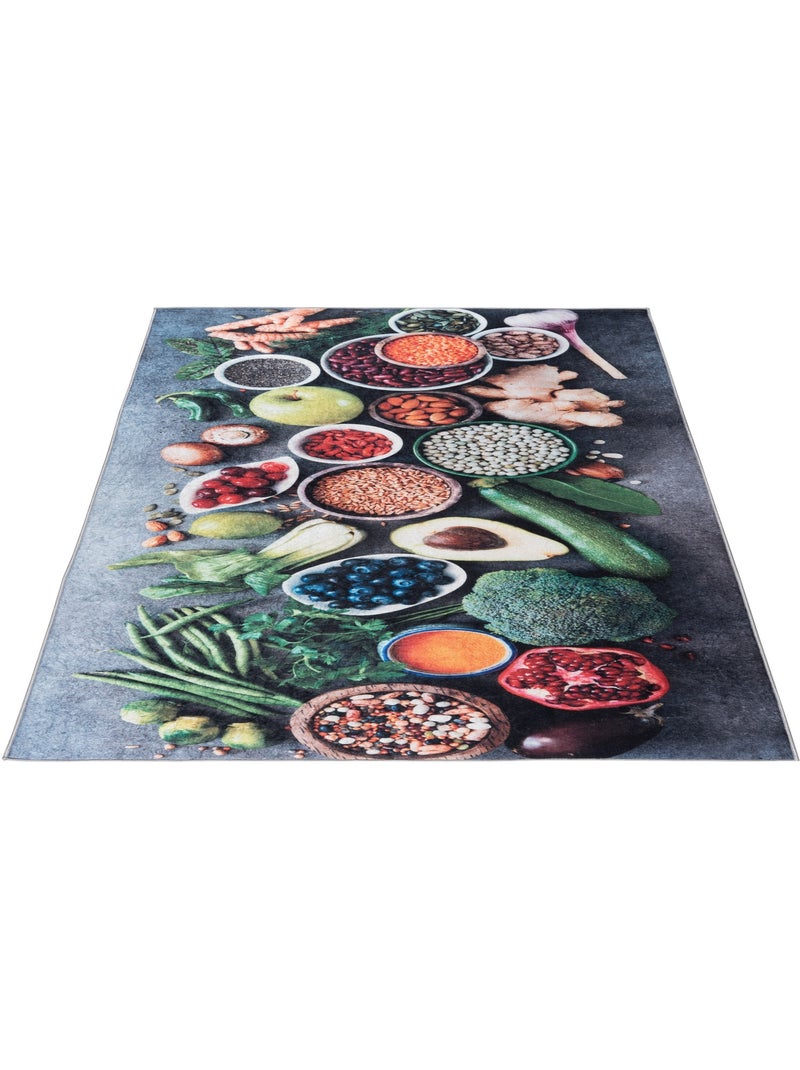 Tapis de Cuisine Aliments Sains Multicolore - Kiabi
