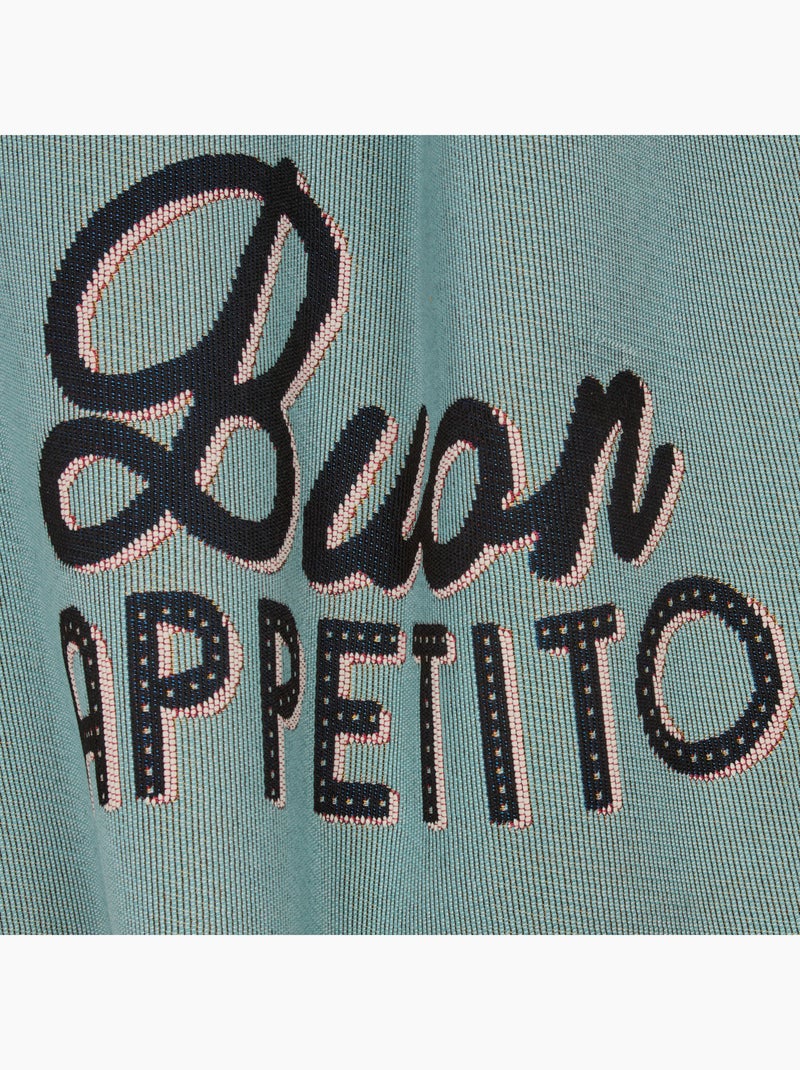Tapis de cuisine antidérapant "Buon Appetito" Bleu - Kiabi