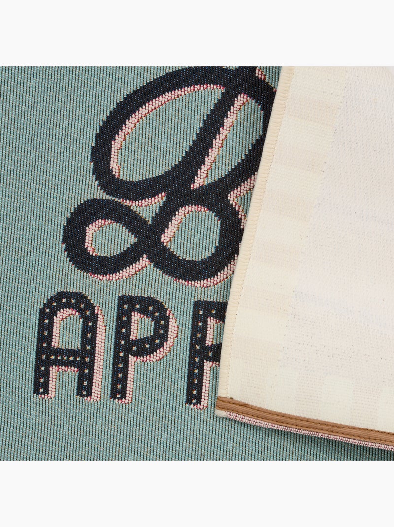 Tapis de cuisine antidérapant "Buon Appetito" Bleu - Kiabi