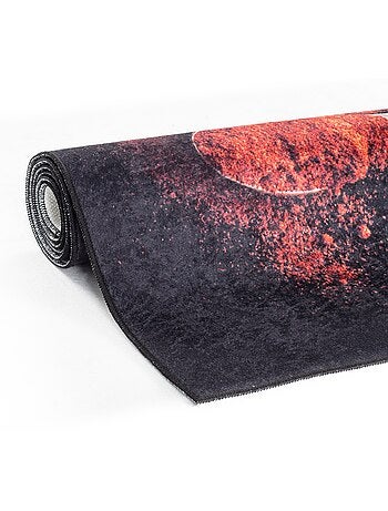 Tapis de Cuisine Antidérapant Design Épices - 50x180 / Noir