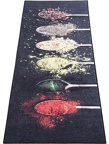 Tapis de Cuisine Antidérapant Design Épices