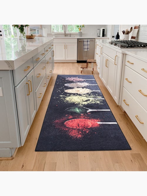 Tapis de Cuisine Antidérapant Design Épices - Kiabi Tapis de Cuisine Antidérapant Design Épices - Kiabi
