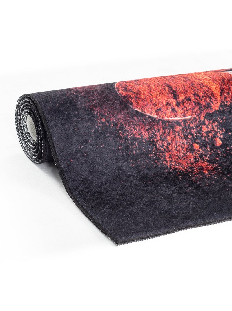 Tapis de Cuisine Antidérapant Design Épices Noir - Kiabi