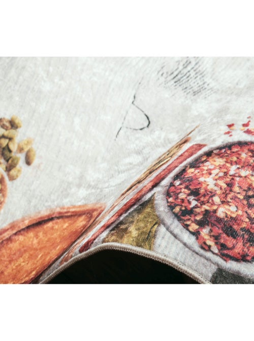 Tapis de cuisine antidérapant dessins épices - Kiabi