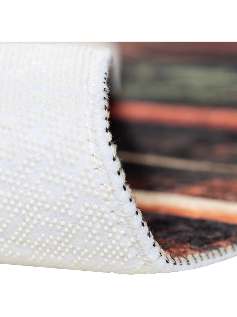 Tapis de Cuisine Antidérapant Epices sur Bois - 120x170 / Multicolore Multicolore - Kiabi
