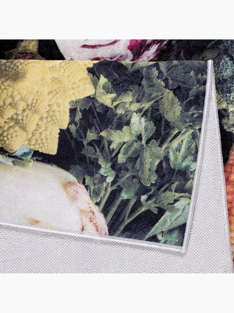 Tapis de Cuisine Antidérapant « Légumes Frais » - 120x170 / Multicolore Multicolore - Kiabi