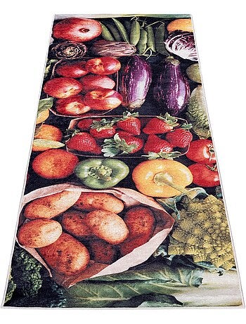 Tapis de Cuisine Antidérapant « Légumes Frais »