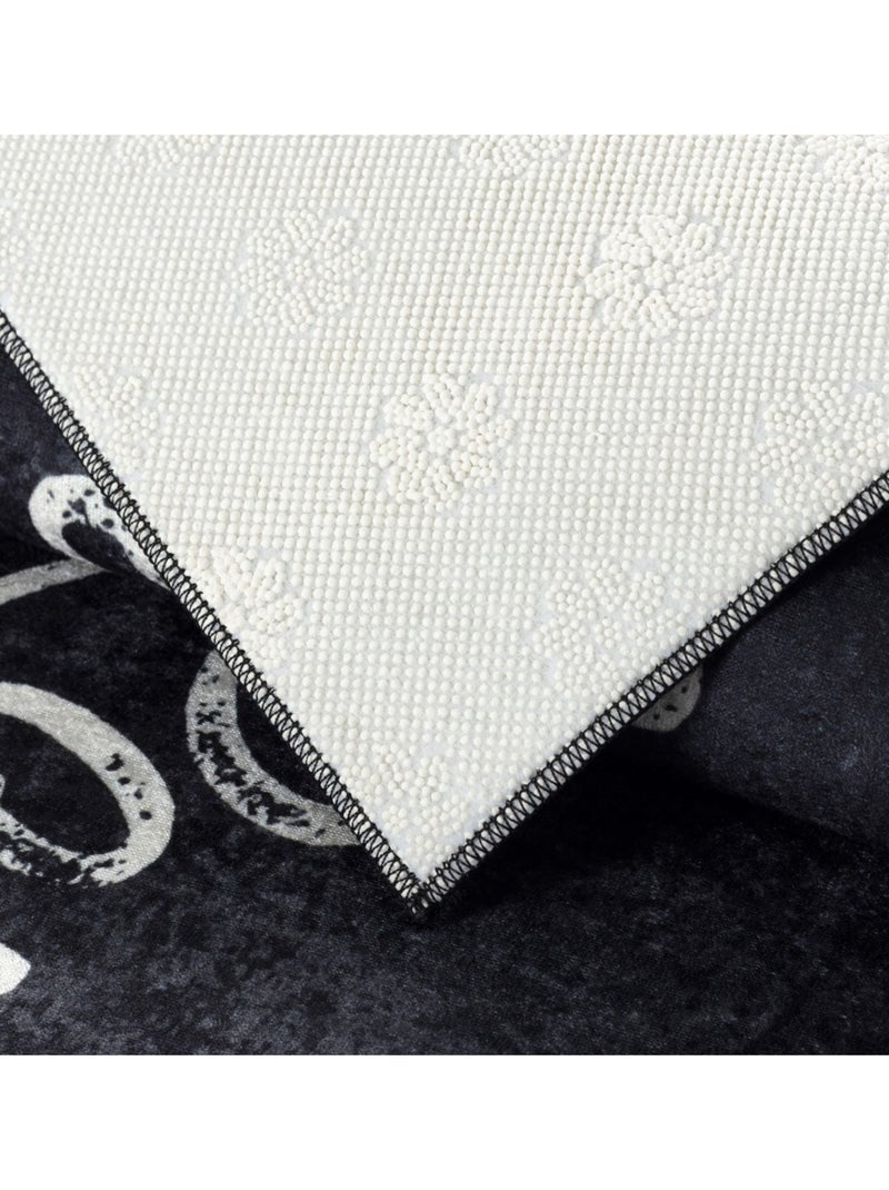 Tapis de cuisine CAIMAS Noir Noir - Kiabi