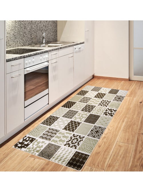 Tapis de Cuisine Carreaux de Ciment - Kiabi