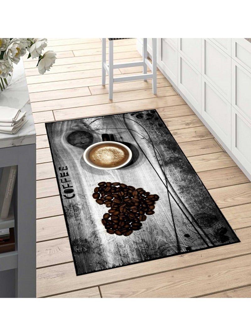 Tapis de cuisine COFFEE Gris - Kiabi