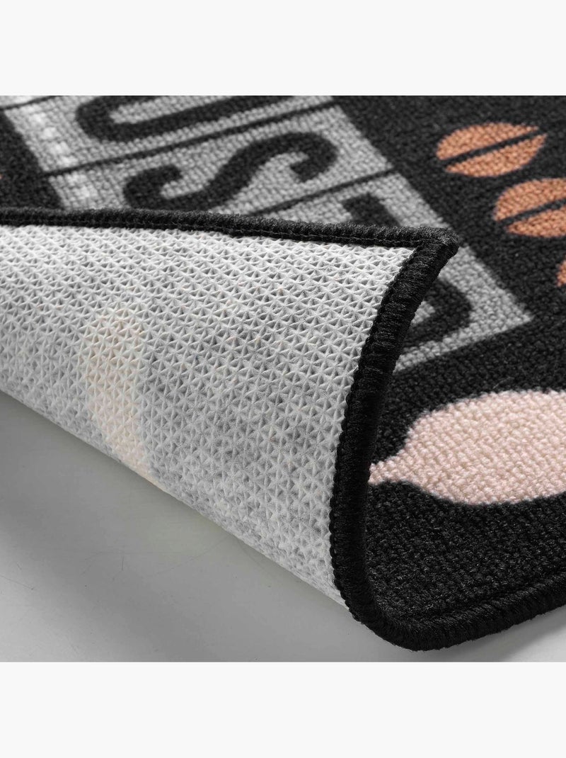 Tapis de cuisine Coffee Noir - Kiabi
