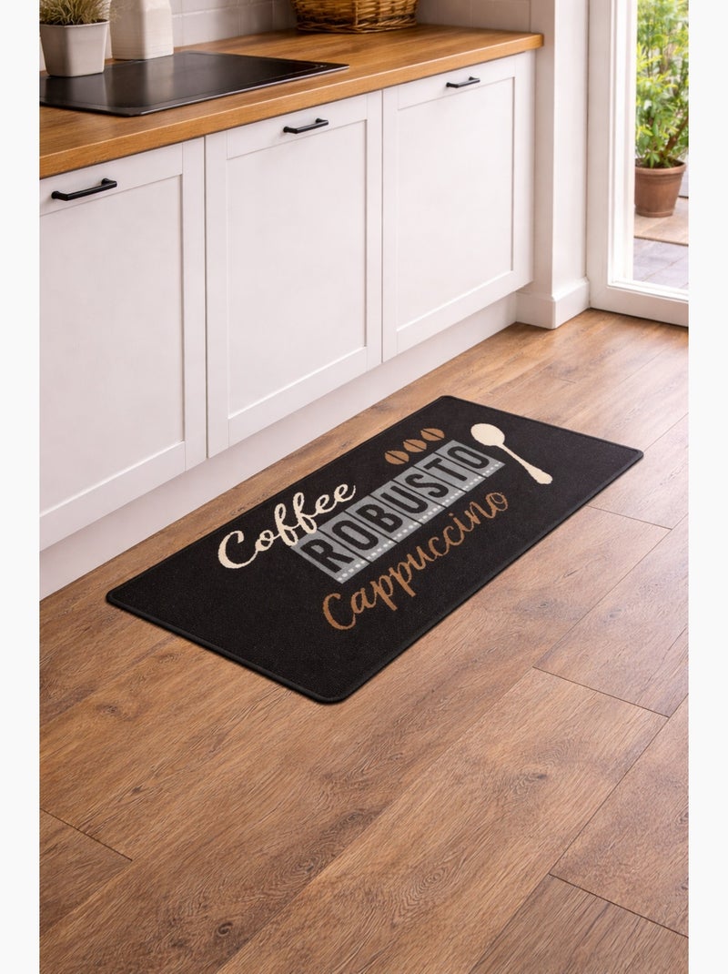 Tapis de cuisine Coffee Noir - Kiabi